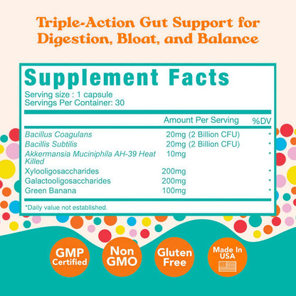 Advanced Daily TrioBiotic:Complete Pre + Pro + Postbiotic Support